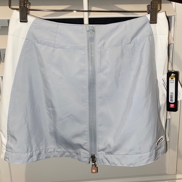 NWT Wilson Hyper-tek gray and white tennis skirt size 4 - Picture 1 of 5